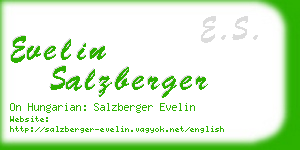 evelin salzberger business card
